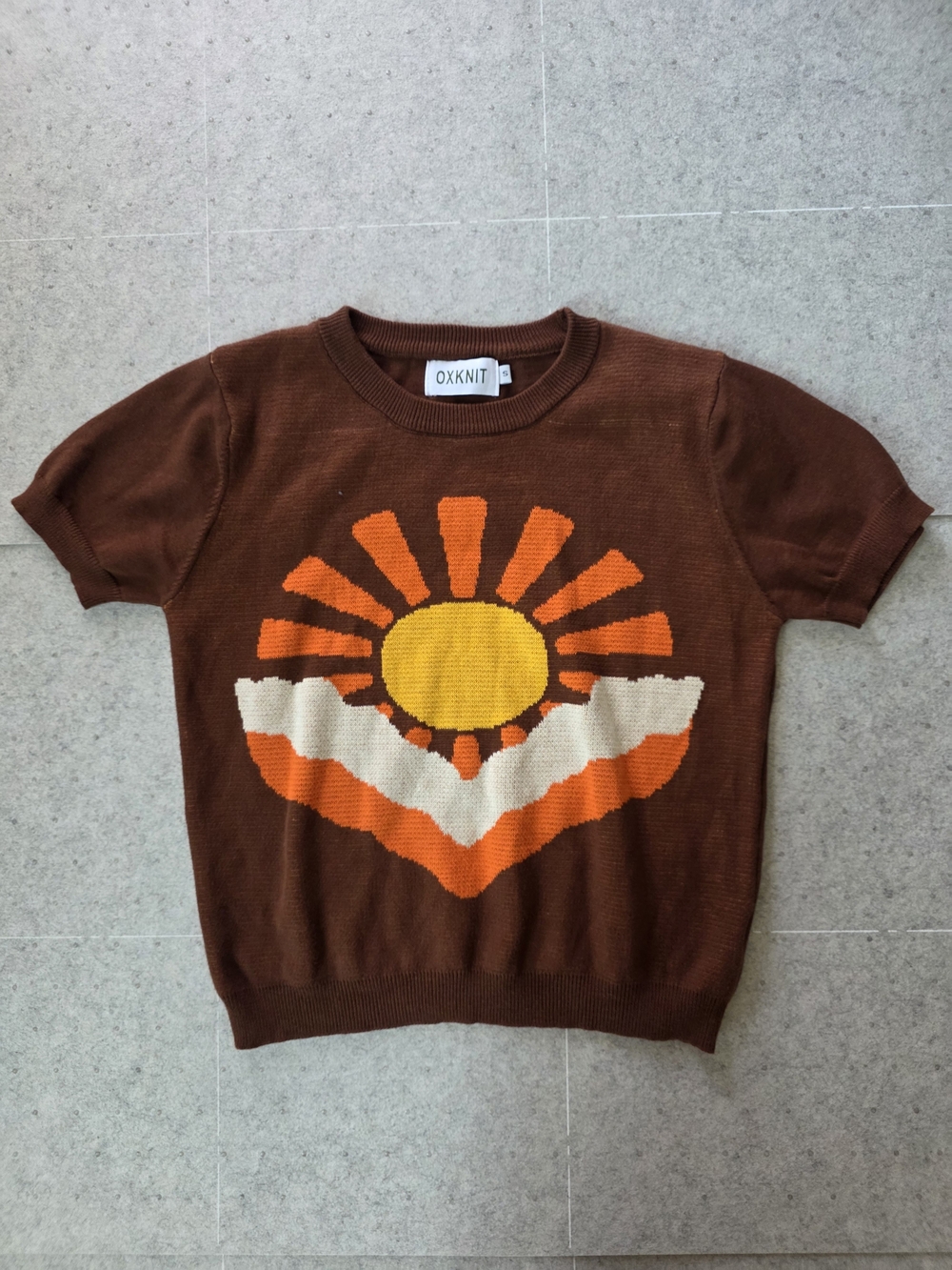 Oxknit Women's Brown Sun Knit Top [S]